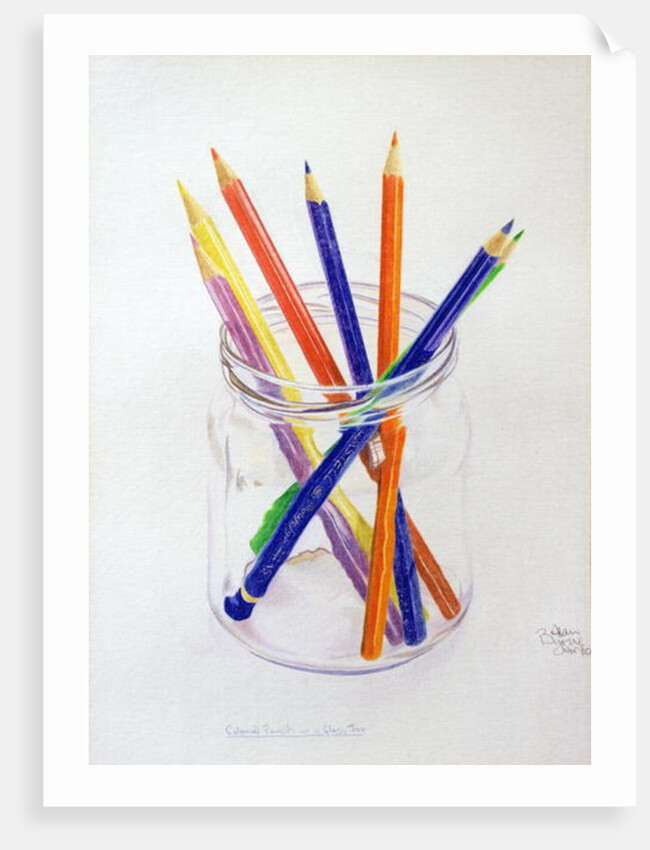 Coloured Pencils in a Jar, 1980 by Alan Byrne