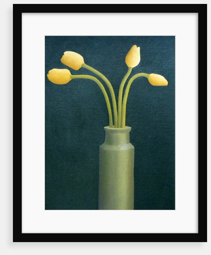 Four Yellow Tulips, 1982 by Ann Brain