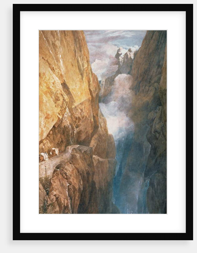 Passage of Mount St. Gotthard from the Devil's Bridge, 1804 by Joseph Mallord William Turner