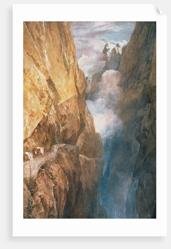 Passage of Mount St. Gotthard from the Devil's Bridge, 1804 by Joseph Mallord William Turner