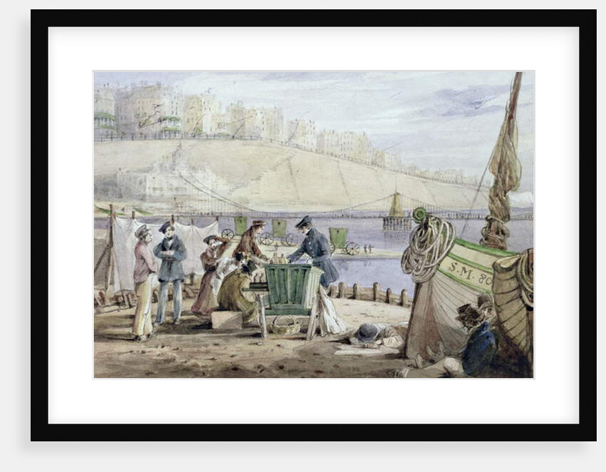 Brighton Beach, Sussex, 1844 by John Harden
