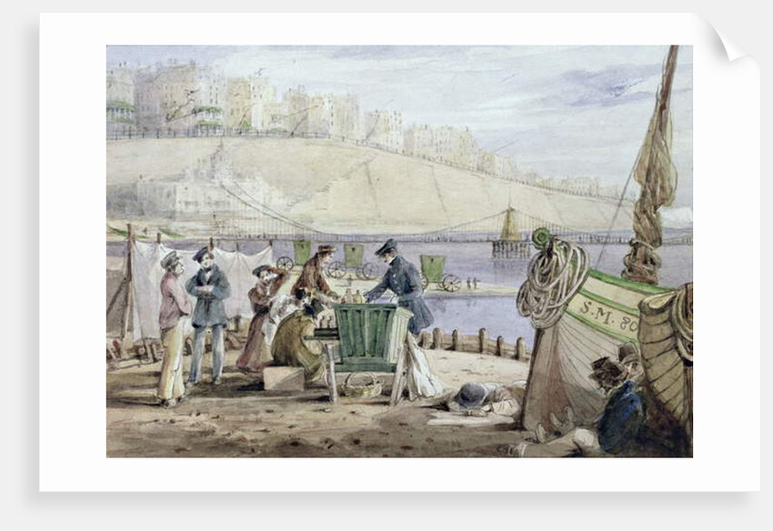 Brighton Beach, Sussex, 1844 by John Harden