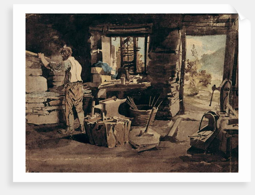 Interior of the Smithy, Ambleside by John Harden