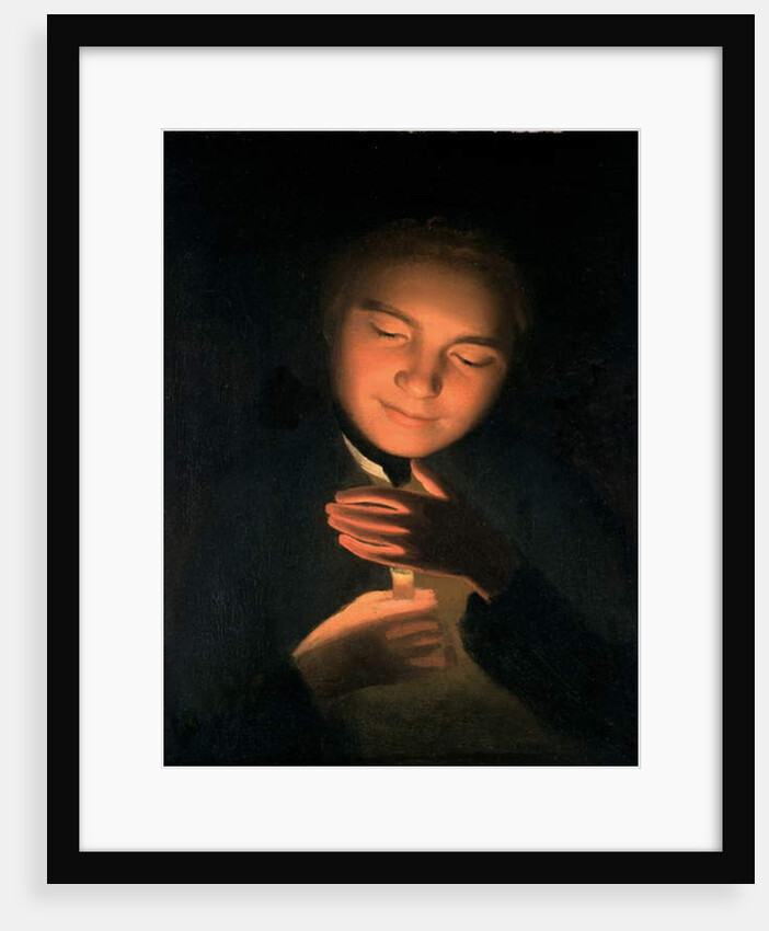 The artist's brother James, holding a candle, 1761 by George Romney