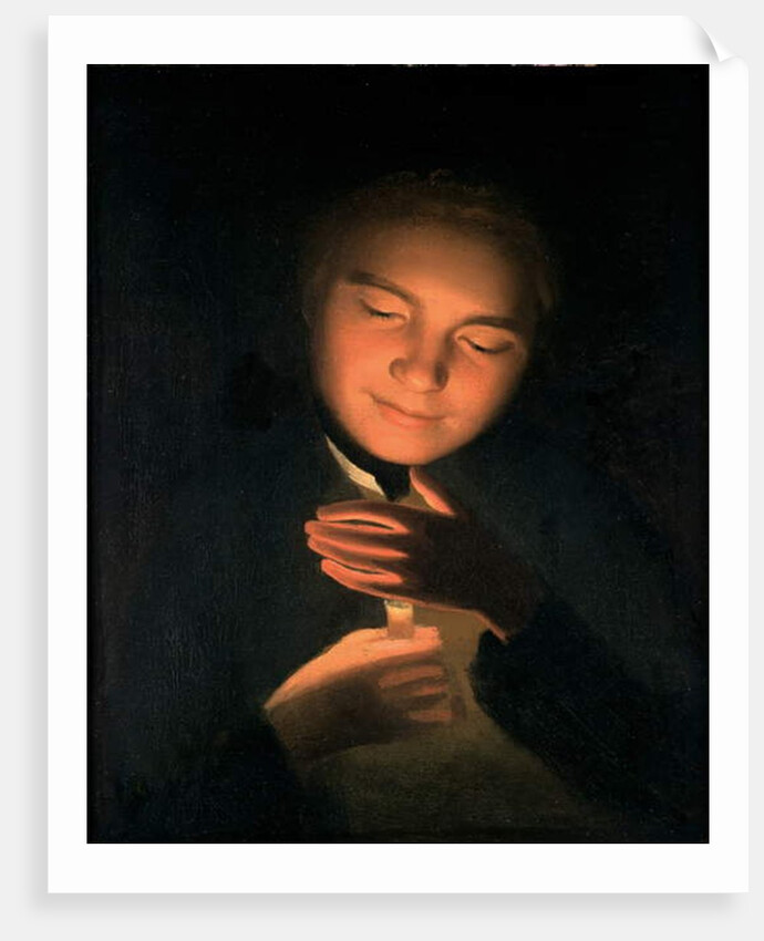 The artist's brother James, holding a candle, 1761 by George Romney
