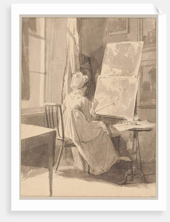 Jessy copies a picture by John Harden