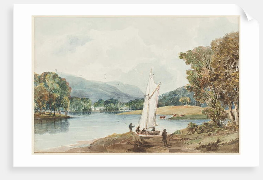 Lily of the Valley Island, Lake Windermere, Lake District, Cumbria, 1827 by John Harden