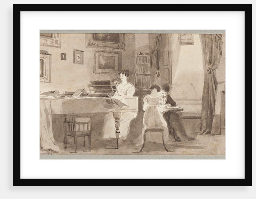 Interior scene, 1826 by John Harden