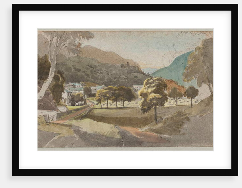 Fields outside Brathay, 1812 by John Harden