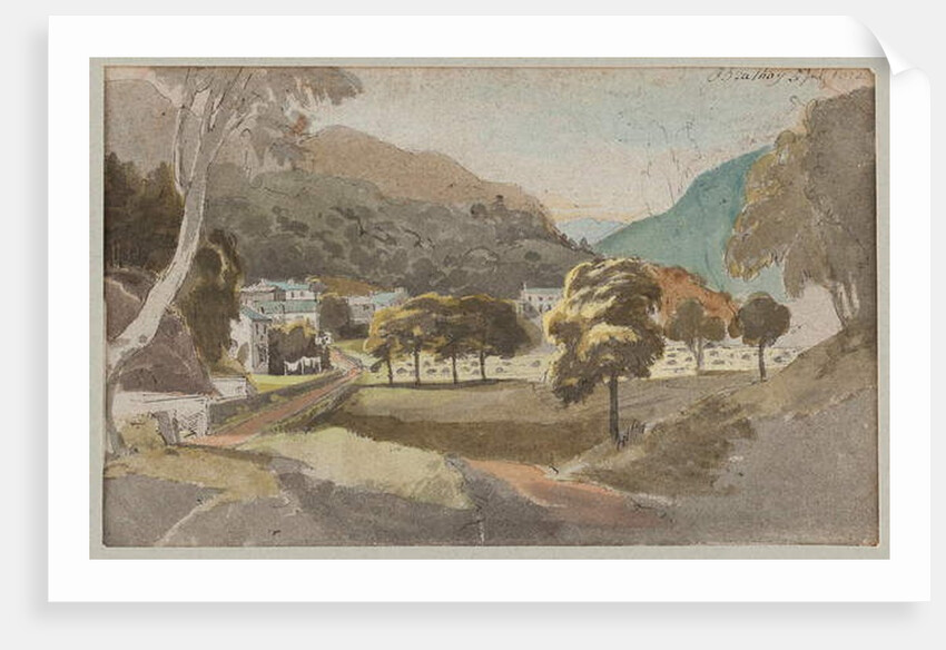 Fields outside Brathay, 1812 by John Harden