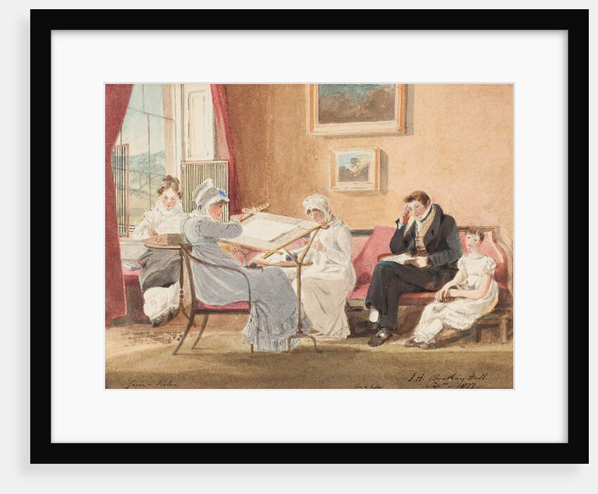 Jessie at an easel, 1827 by John Harden