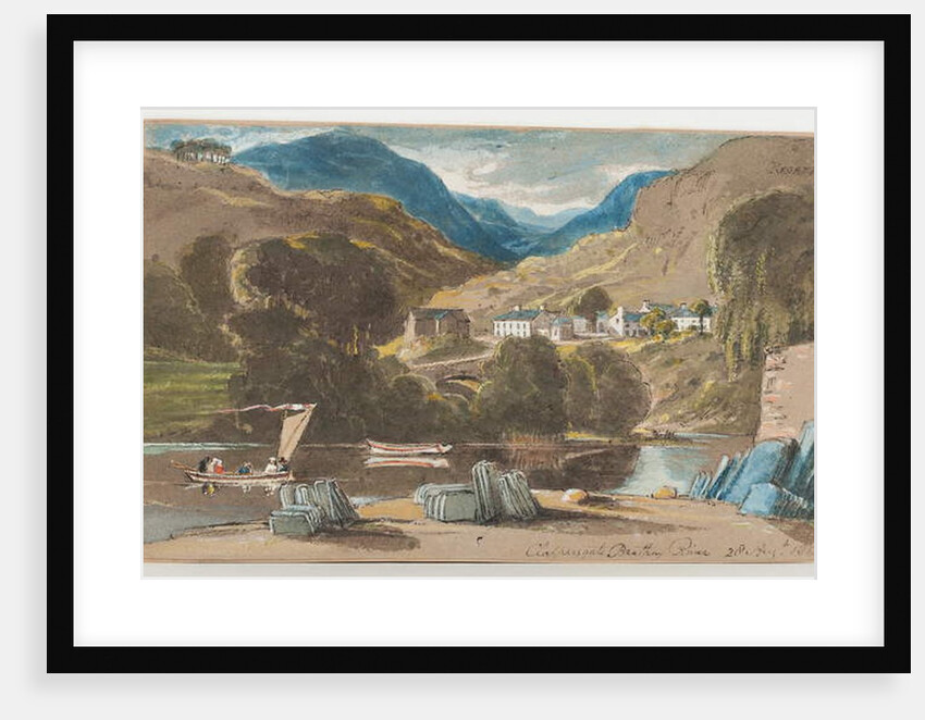Slate wharf at Clappersgate, 1817 by John Harden