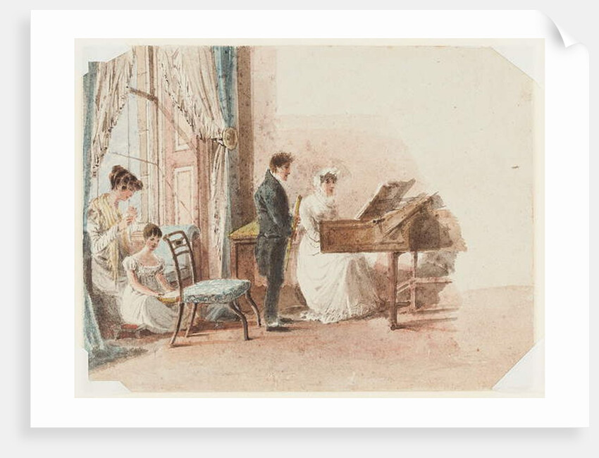 Hall interior, 1827 by John Harden