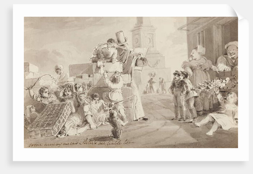 Luggage chaos at Whitehaven, 1829 by John Harden