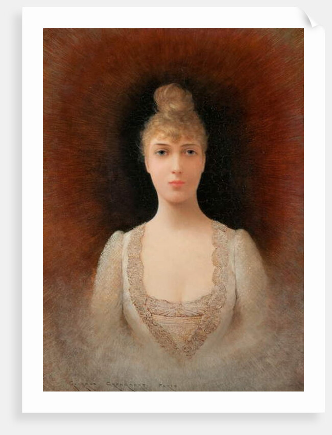 Portrait of a Flaxen-Haired Woman by Georges Croegaert