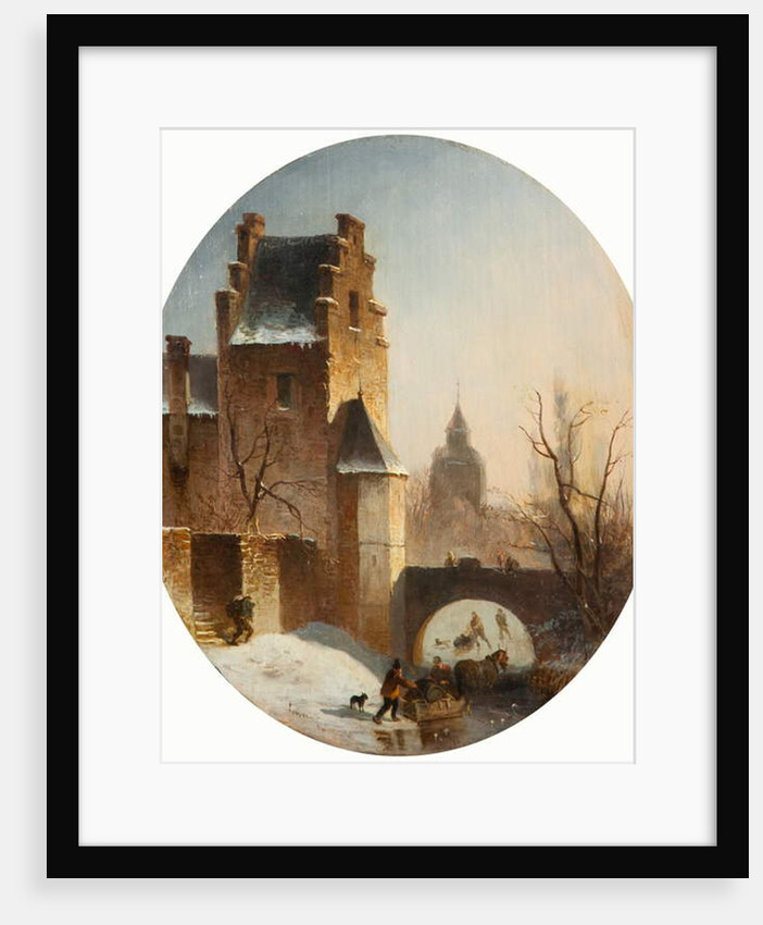 Winter Scene by School German