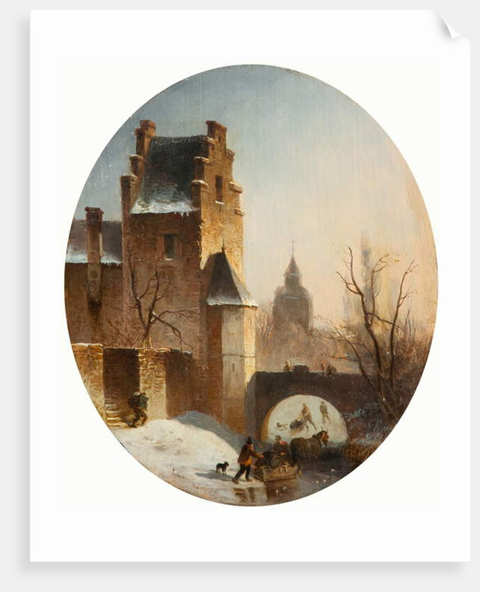 Winter Scene by School German