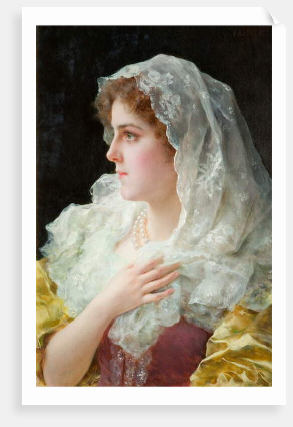 An English Beauty by Federigo Andreotti