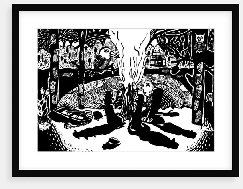 fire in the woods, 2014 by Pat Macdonald