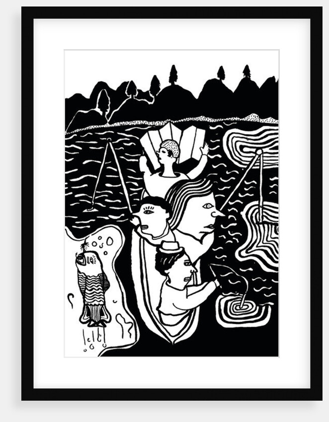 Catching A Fish, 2014 by Pat Macdonald