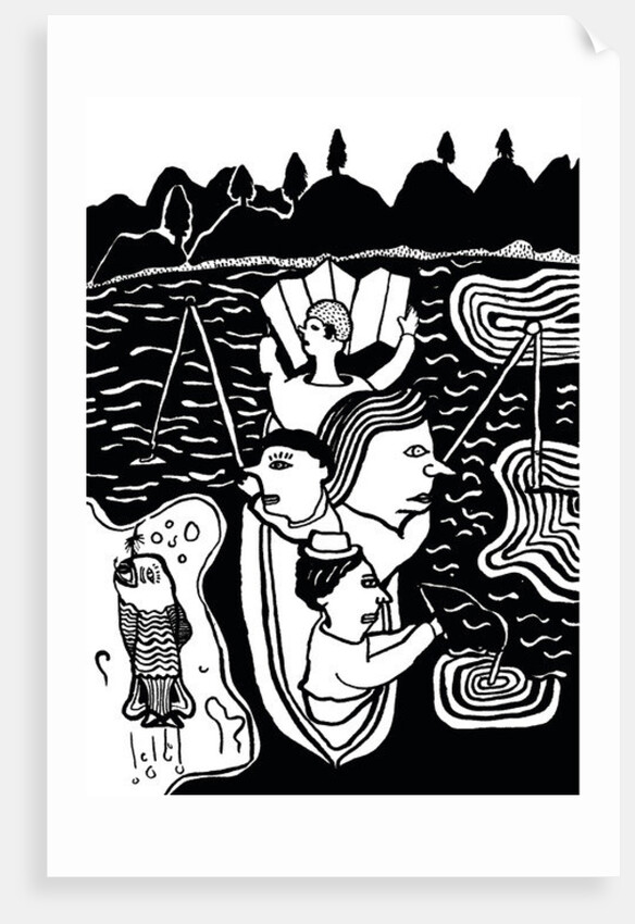 Catching A Fish, 2014 by Pat Macdonald