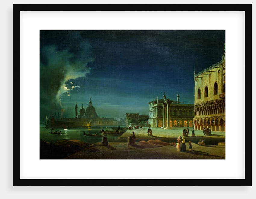 Venice by Moonlight by Ippolito Caffi