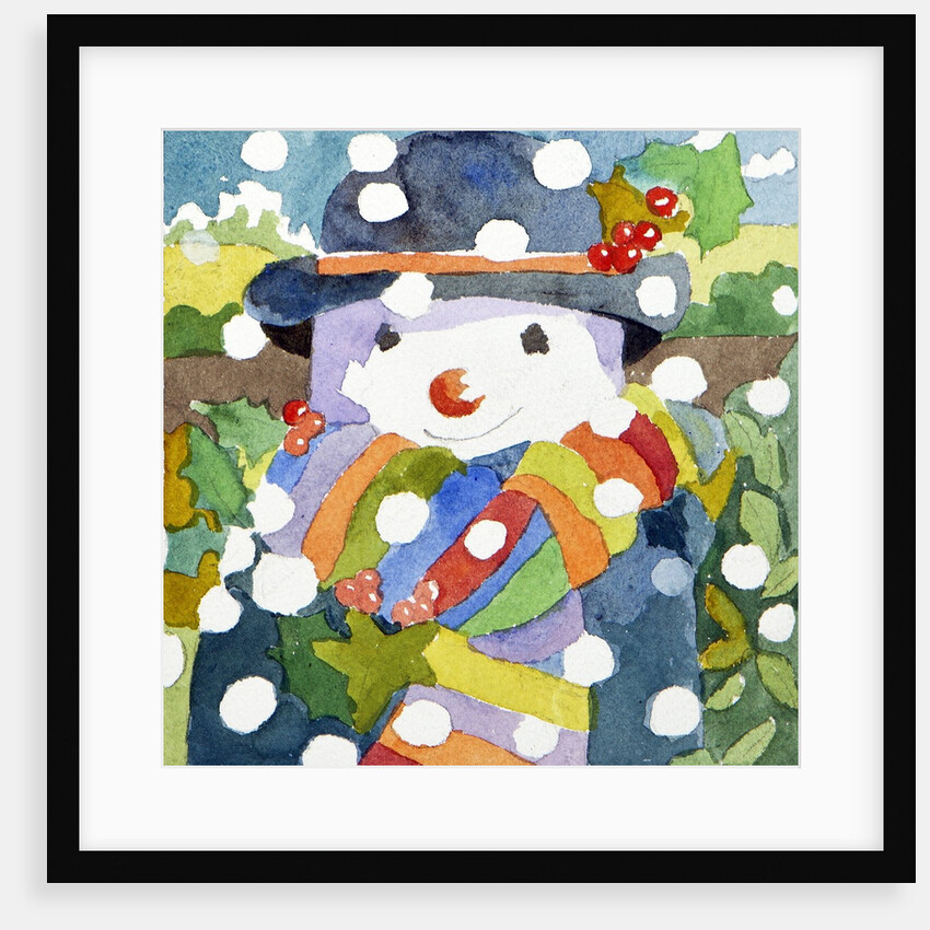 Snowman in snow, 2011 by Jennifer Abbott