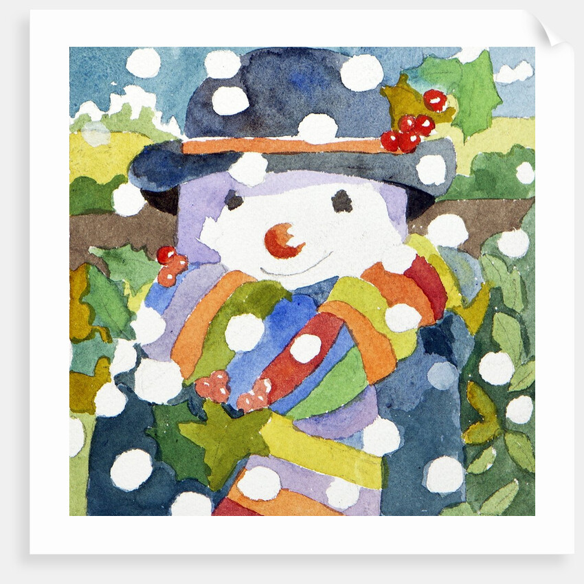 Snowman in snow, 2011 by Jennifer Abbott