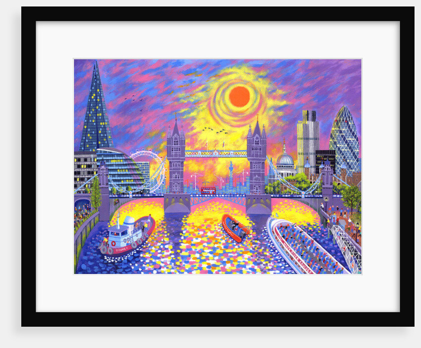 Sunset:Pool Of London, 2013 by David Newton