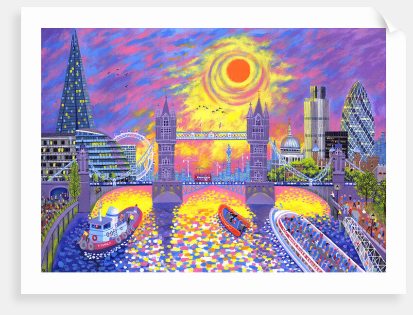 Sunset:Pool Of London, 2013 by David Newton