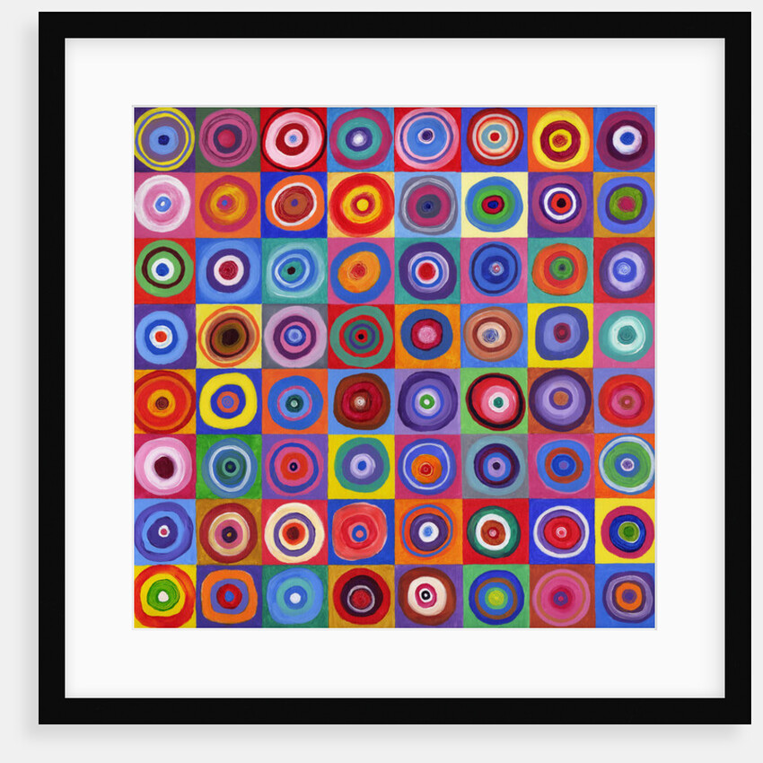In Square Circle 64 after Kandinsky, 2012 by David Newton