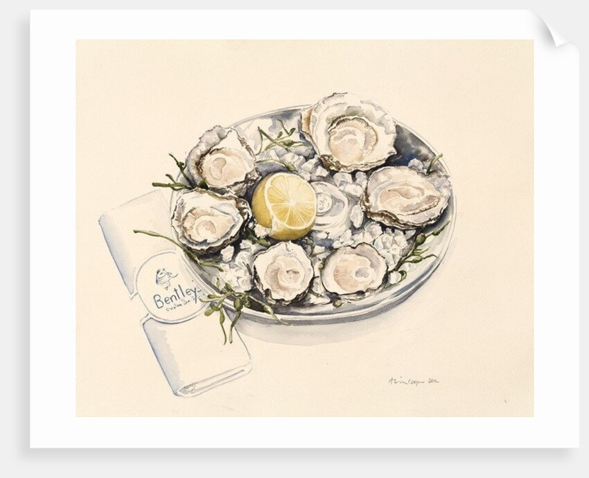 A Plate of Oysters, 2012 by Alison Cooper