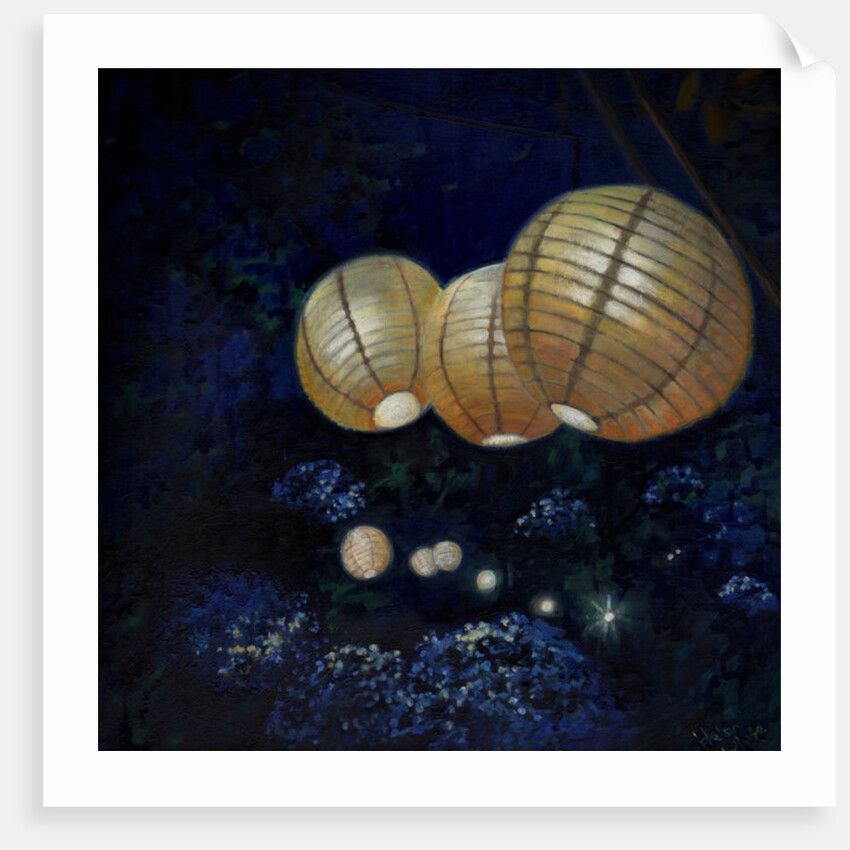 Night garden I by Helen White