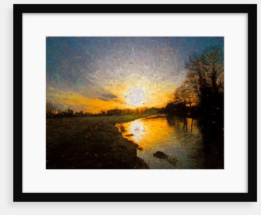 Burnished river, 2018 by Helen White
