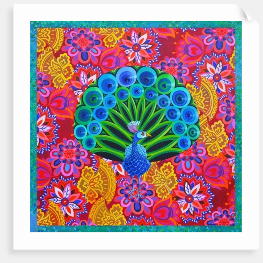 Peacock and pattern, 2015 by Jane Tattersfield