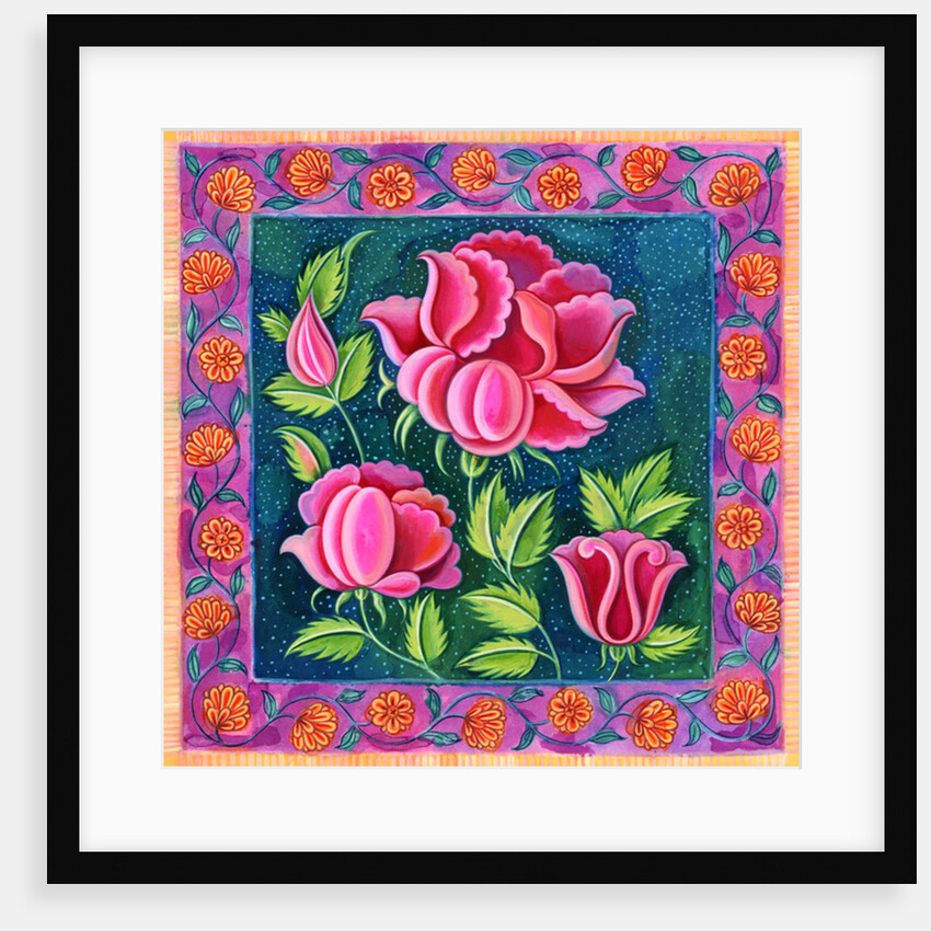 Pink flowers, 1997 by Jane Tattersfield