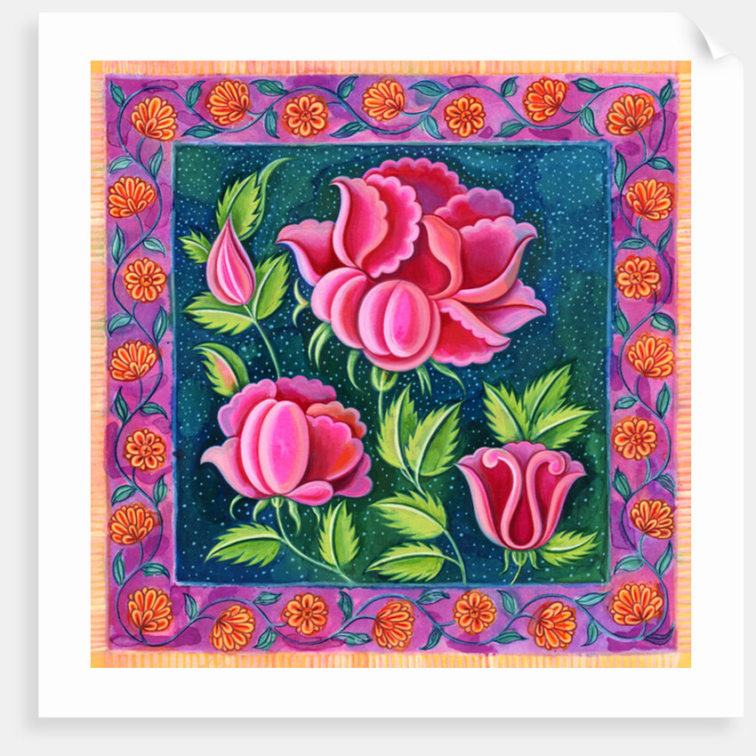 Pink flowers, 1997 by Jane Tattersfield