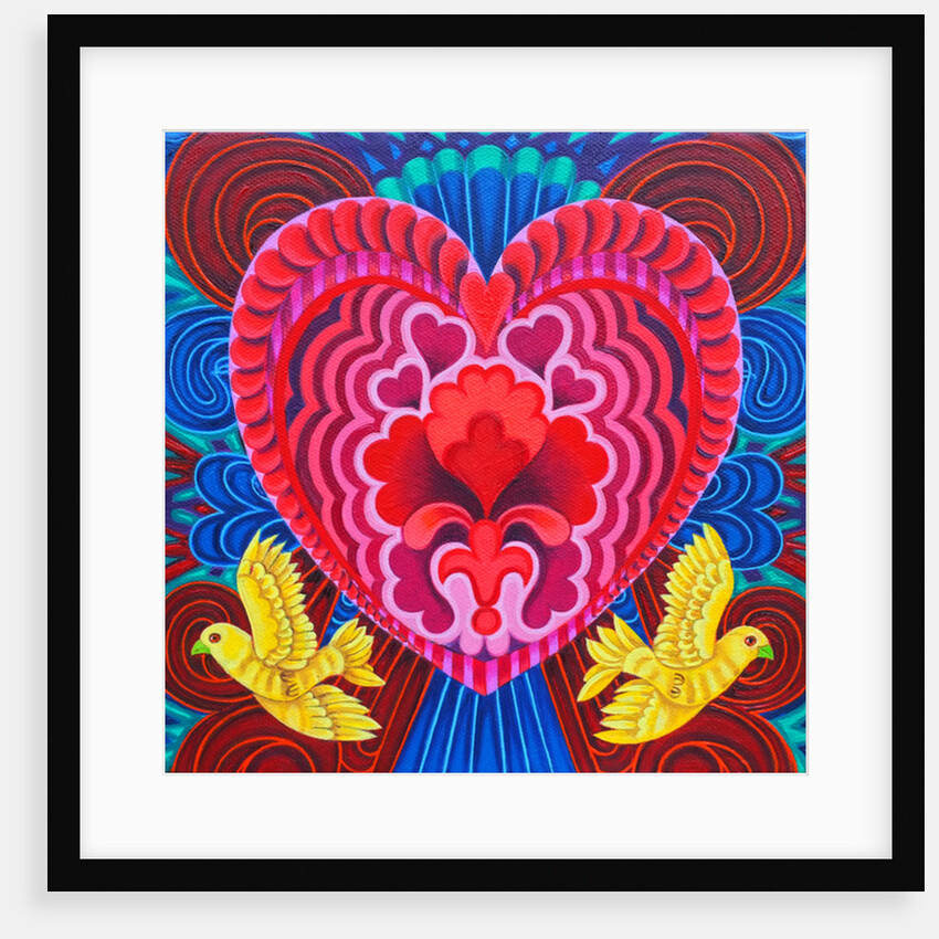 Heart and birds, 2016, by Jane Tattersfield