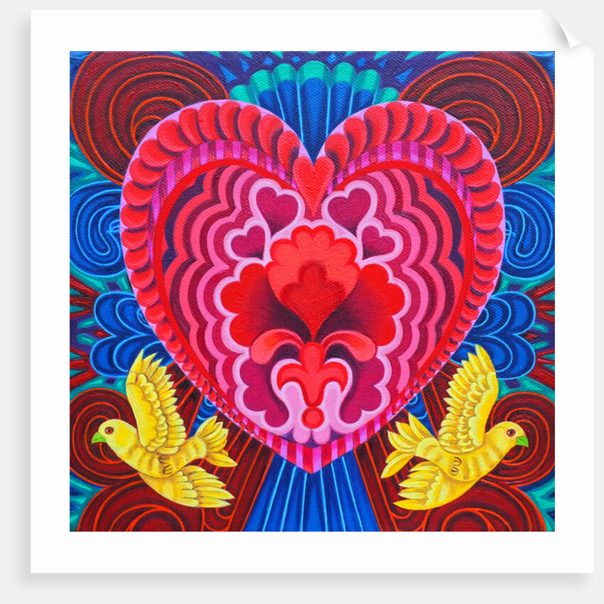 Heart and birds, 2016, by Jane Tattersfield