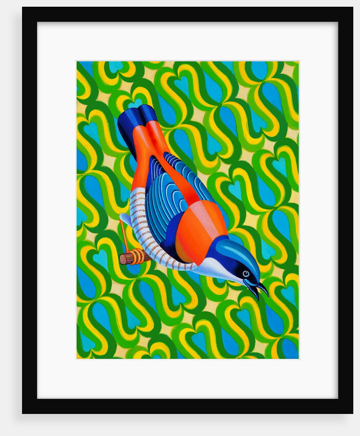 Himalayan Cutia bird, 2023 by Jane Tattersfield