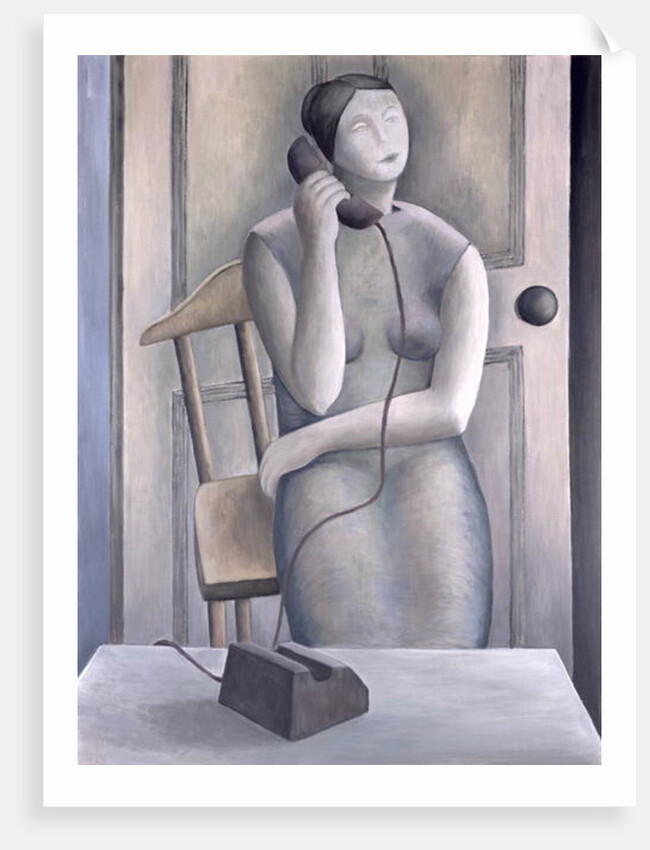 Woman on Phone, 1995 by Ruth Addinall