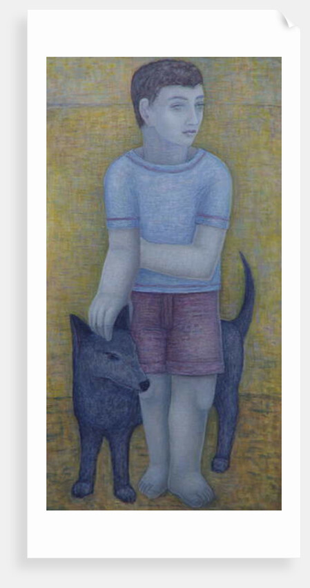 Boy with Dog, 2016 by Ruth Addinall