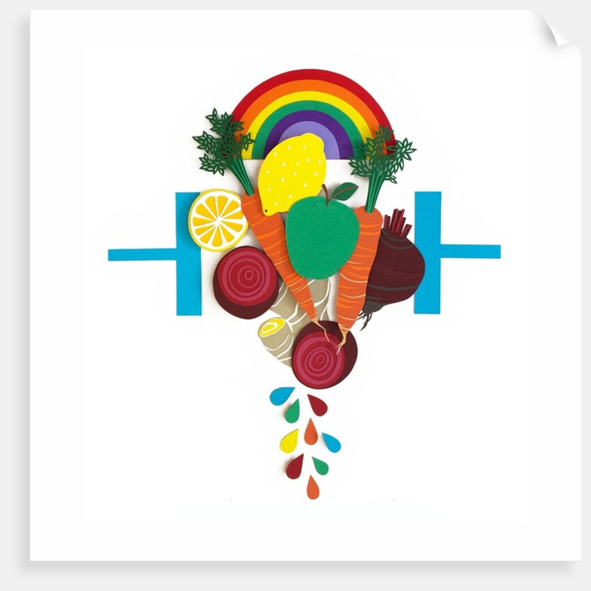 Eat the Rainbow, 2016, paper by Isobel Barber