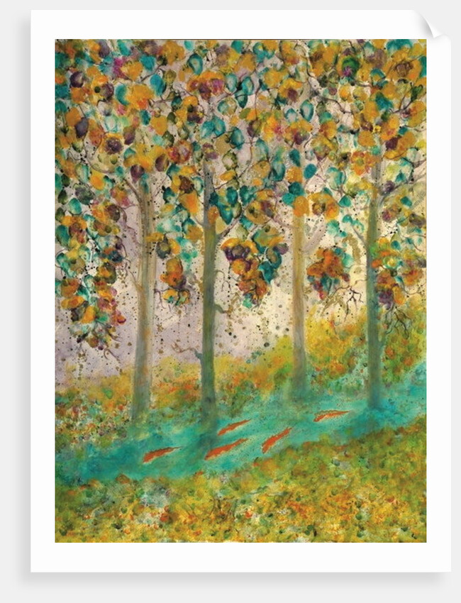 Tree Raku, 2000 by Carolyn Mary Kleefeld