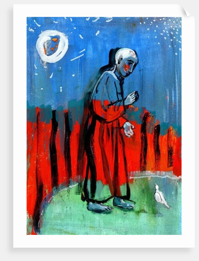 Feeding The Birds. After Giotto, 2015 by Gigi Sudbury