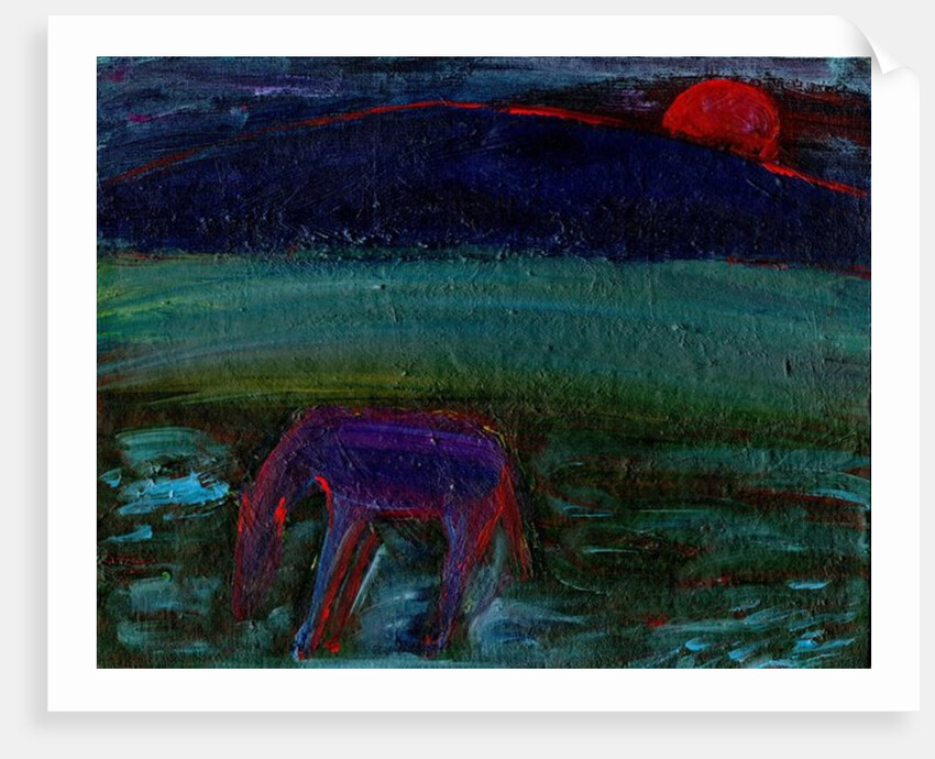 The Horse and the Red Moon, 2016 by Gigi Sudbury
