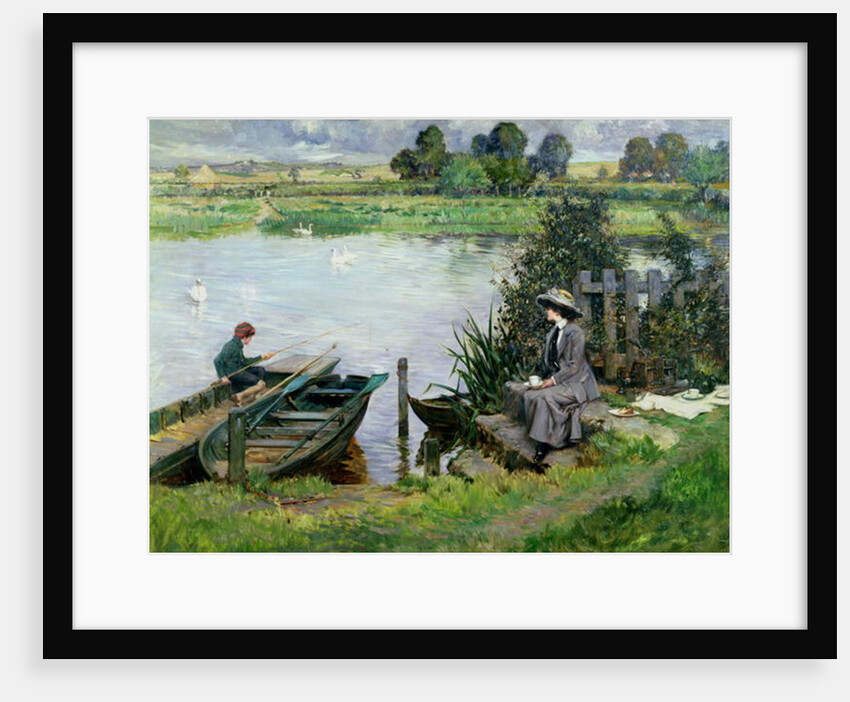 The Thames at Benson, 1912 by Albert Chevallier Tayler