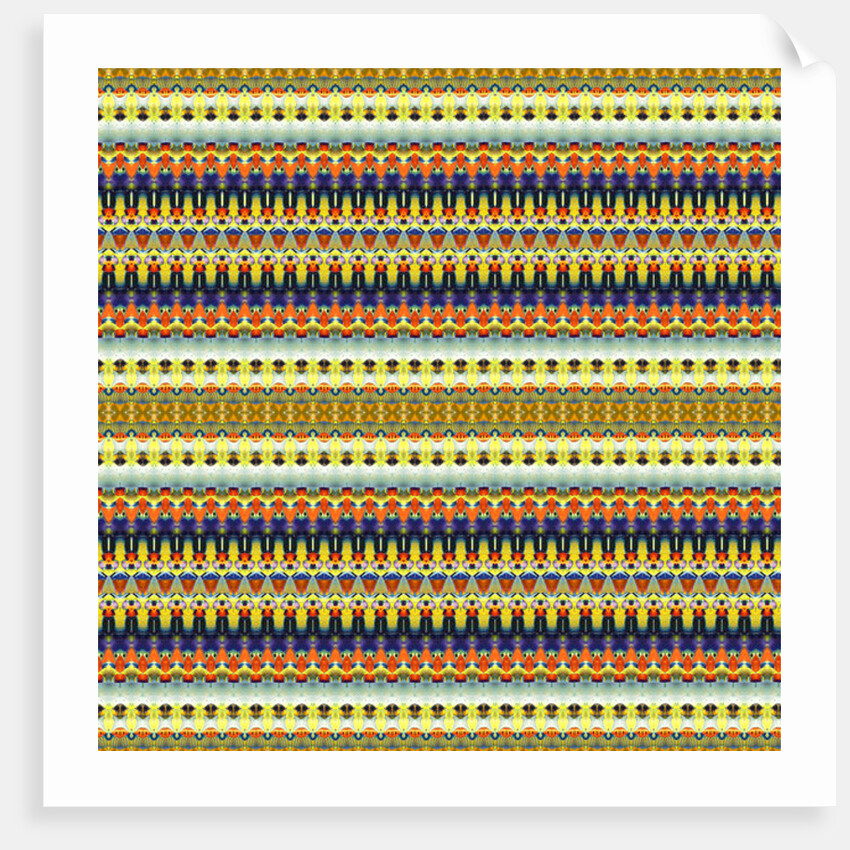 Tribal Orange Stripe by Robyn Parker