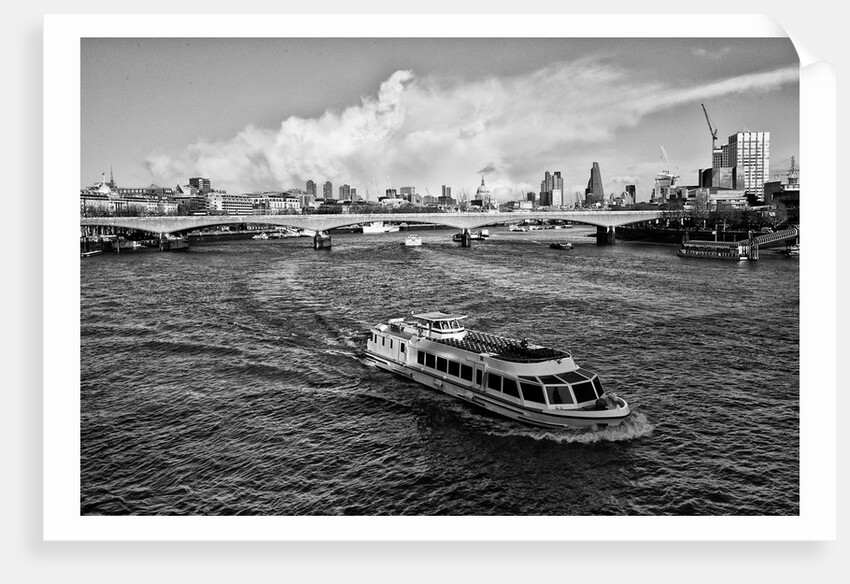 River boat on the Thames, 2020 by Ant Smith