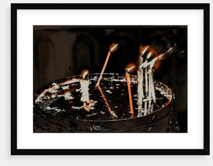 Lit Candles; from the series Church of the Holy Sepulchre, 2016 by Joy Lions